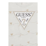 Guess Pagliaccetto Tinta Unita con Stampa per Neonata H5GW00K6YW1 PANNA GUESS 