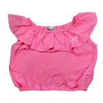 Gaelle Top tinta unita con Rouches Rosa per Bambina 2746MY00478 ROSA GAELLE 