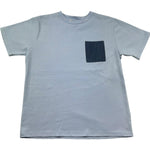 Paolo Pecora T-Shirt Girocollo Tinta Unita con Taschino per Bambino PP4364 AZZURRO PAOLO PECORA 