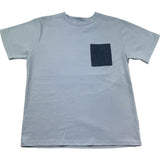 Paolo Pecora T-Shirt Girocollo Tinta Unita con Taschino per Bambino PP4364 AZZURRO PAOLO PECORA 