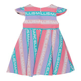 Marc Ellis Abito Multicolor Mezza Manica Logato Multicolor Per Bambina