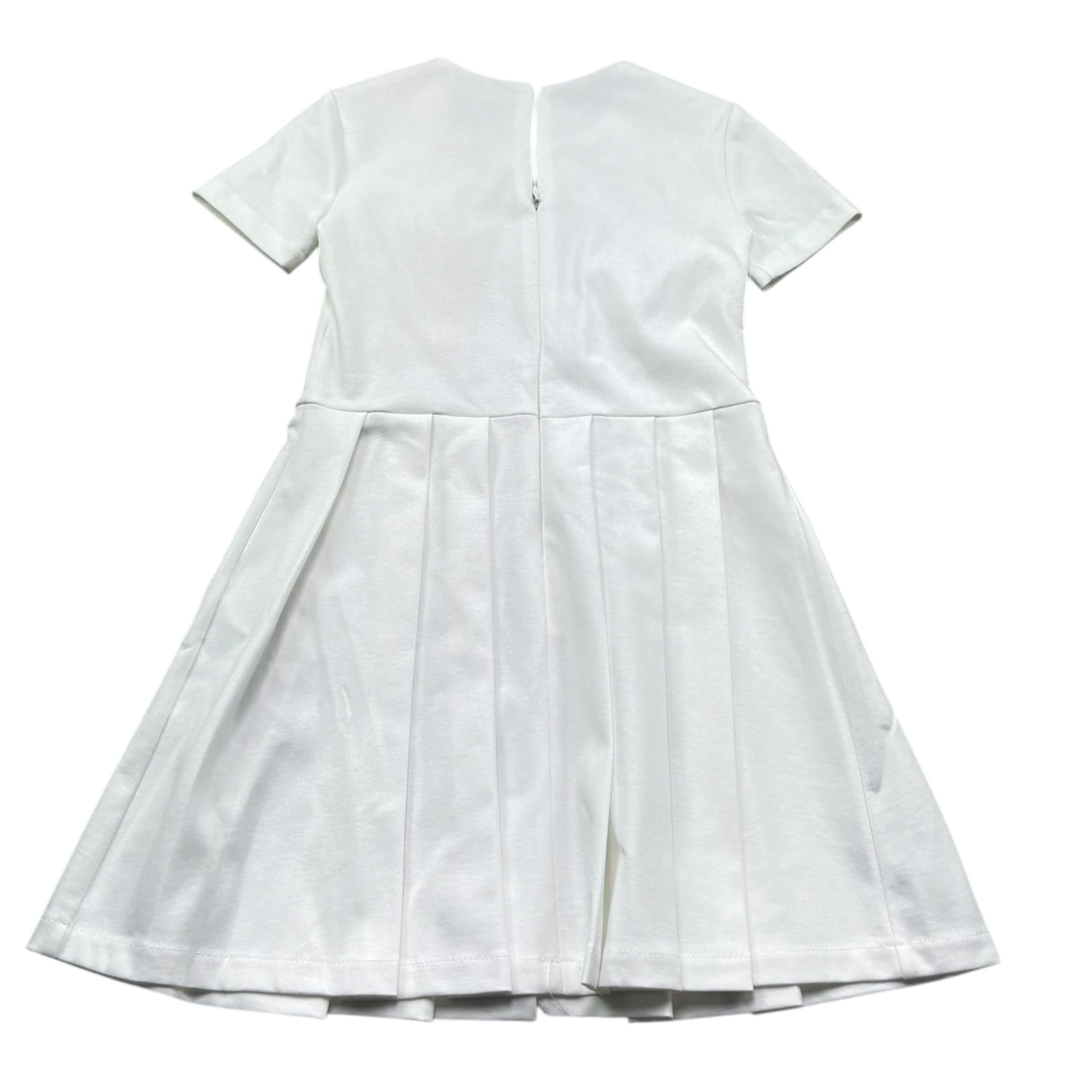 Trussardi Abito Mezza Manica Tinta Unita per Bambina TGP26059VE BIANCO TRUSSARDI 