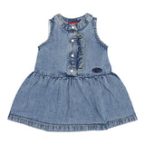 Diesel Abito Giromanica In Denim Tinta Unita per Bambina K00597J BLU DIESEL 