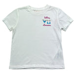 Saint Barth T-Shirt Girocollo Tinta Unita con Stampa per Bambina BIKINI BIANCO SAINT BARTH 