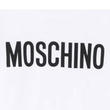 Moschino T-Shirt Girocollo Tinta Unita con Stampa per Bambino HUM05C BIANCO MOSCHINO 