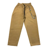 Io Chico Pantalone Tinta Unita Con Elastico In Vita Beige Per Bambino