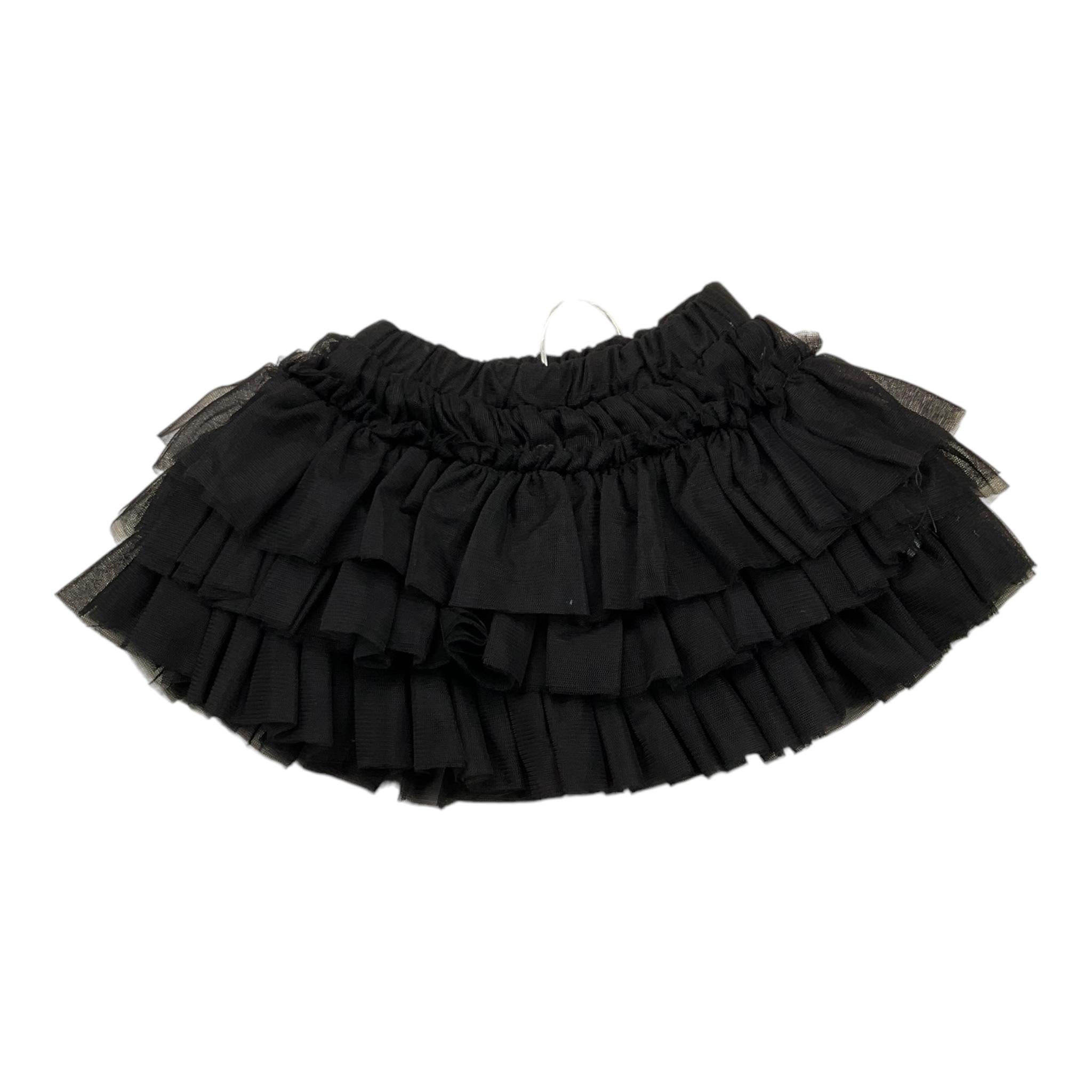 M+E' gonna tinta unita in velluto Nero per Neonata UE1034 NERO M+E' 