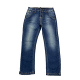 Daniele Alessandrini Jeans Tinta Unita con Girovita Regolabile Blu per Bambino