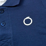 Trussardi Polo Mezza Manica Tinta Unita con Stampa per Neonato TIP23070PO BLU TRUSSARDI 