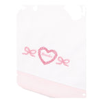 Monnalisa Set 3 Pezzi Lenzuola Tinta Unita con Stampa per Neonata 35D004 BIANCO MONNALISA 