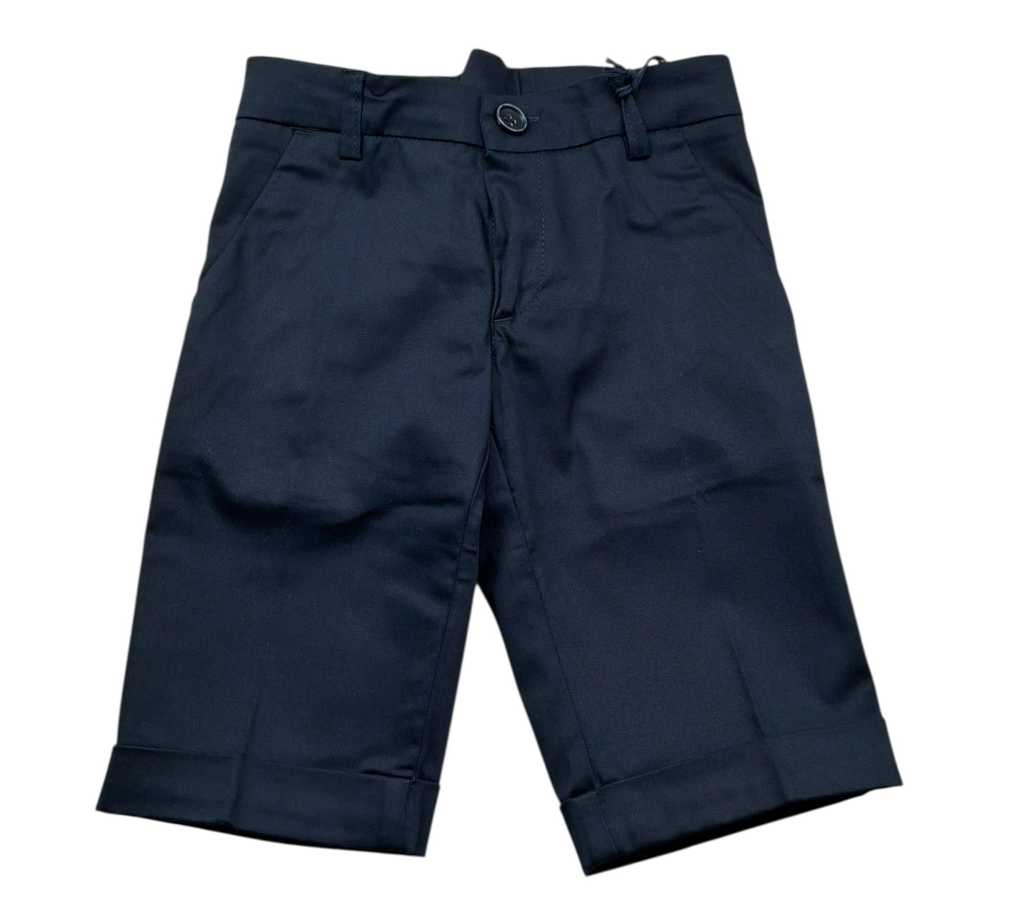 Manuel & Frank Bermuda Tinta Unita con Girovita Regolabile per Bambino MF2011B BLU MANUEL & FRANK 