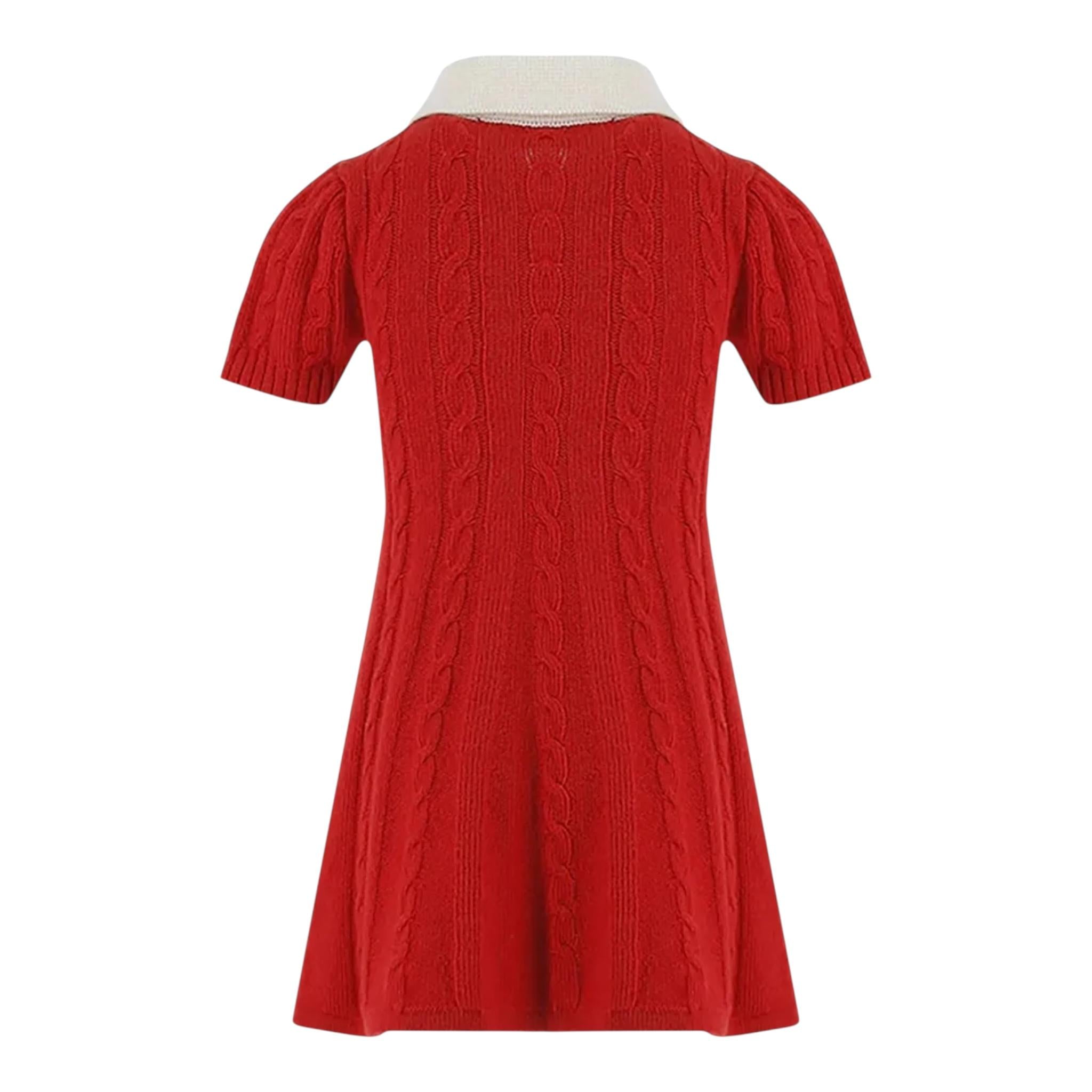 PHILOSOPHY abito tinta unita mezza manica con colletto Rosso per Bambina PFAB054 ROSSO PHILOSOPHY 