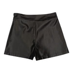 LIU JO short in ecopelle tinta unita  Nero per Bambina GF4057 NERO LIU JO 