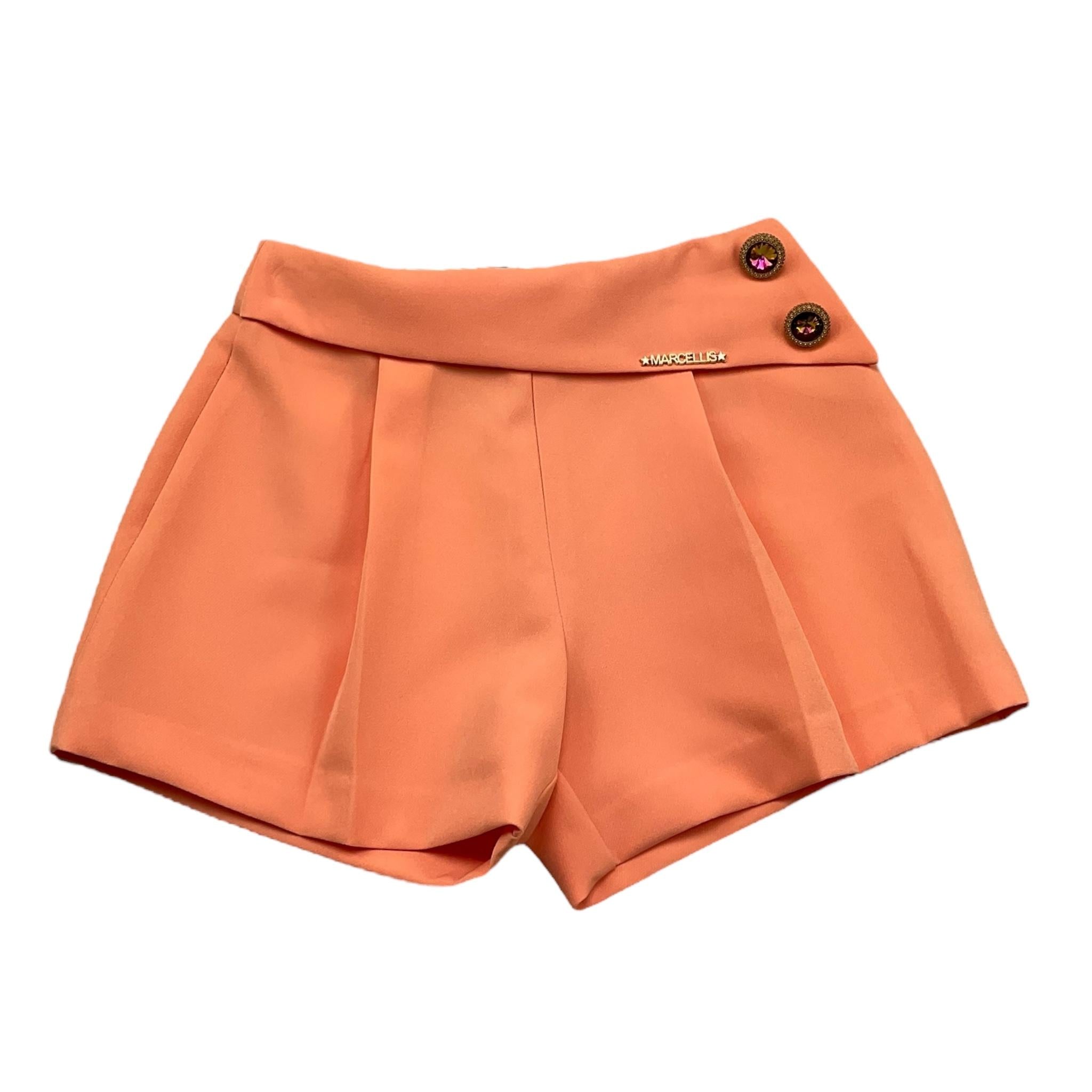 Marc Ellis Short Tinta Unita con Bottoni per Bambina JMJSO01232 PESCA MARC ELLIS 