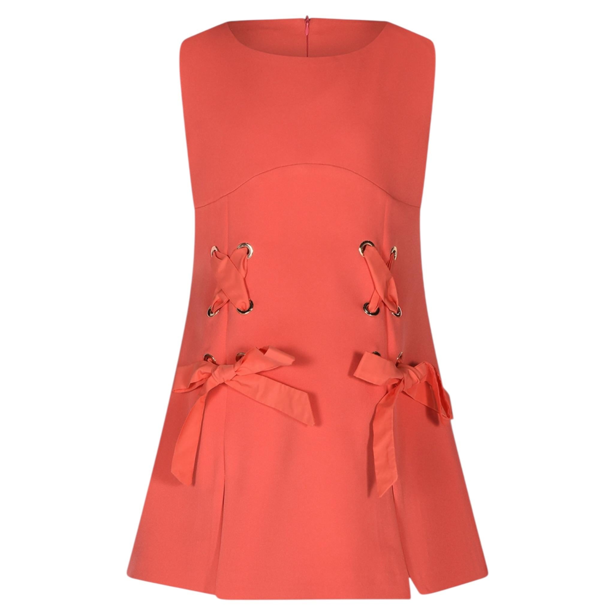 Fun & Fun Abito Tinta Unita Giromanica per Bambina FNCJDR01084 CORALLO FUN & FUN 