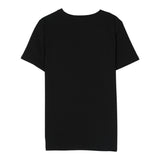 Balmain T-Shirt Girocollo Tinta Unita Con Stampe Logo Nero Per Bambino