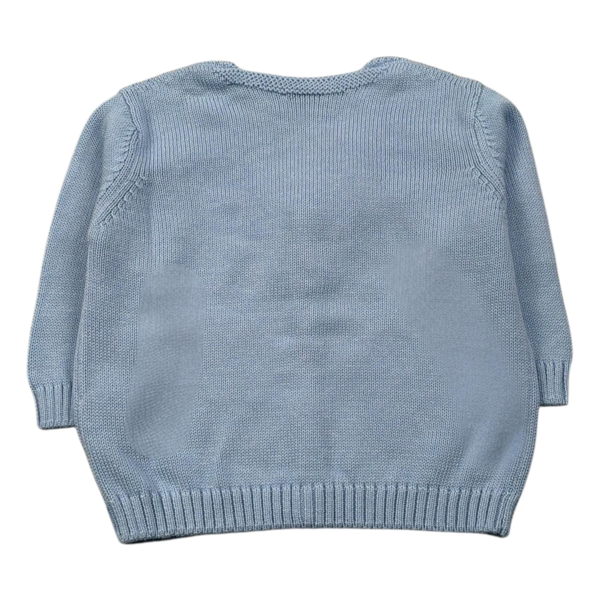 J.O. Milano Cardigan Tinta Unita Scollo A V per Neonato 573Z2 AZZURRO J.O. MILANO 