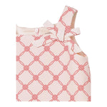 Elisabetta Franchi Pagliaccetto Giromanica Tinta Unita con Fantasia per Neonata EGTA008X ROSA ELISABETTA FRANCHI 