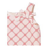 Elisabetta Franchi Pagliaccetto Giromanica Tinta Unita con Fantasia per Neonata EGTA008X ROSA ELISABETTA FRANCHI 