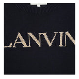 LANVIN abito tinta unita con stampa Blu per Bambina N12081 BLU LANVIN 
