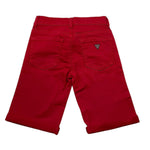 Guess Bermuda Tinta Unita con Girovita Regolabile per Bambino N1RD03WE620 ROSSO GUESS 