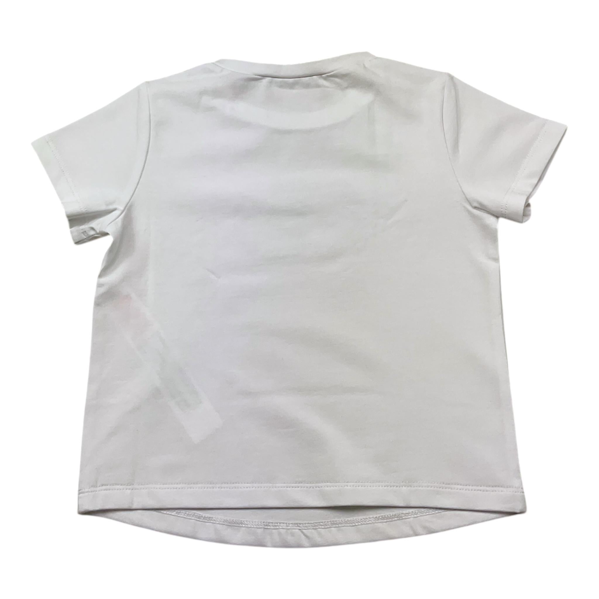 Twinset T-Shirt Girocollo Tinta Unita con Stampa per Neonata 251GJ2485 BIANCO TWINSET 