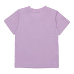 Diesel T-Shirt Girocollo tinta unita con Stampa Lilla per Bambina K00635JX LILLA DIESEL 