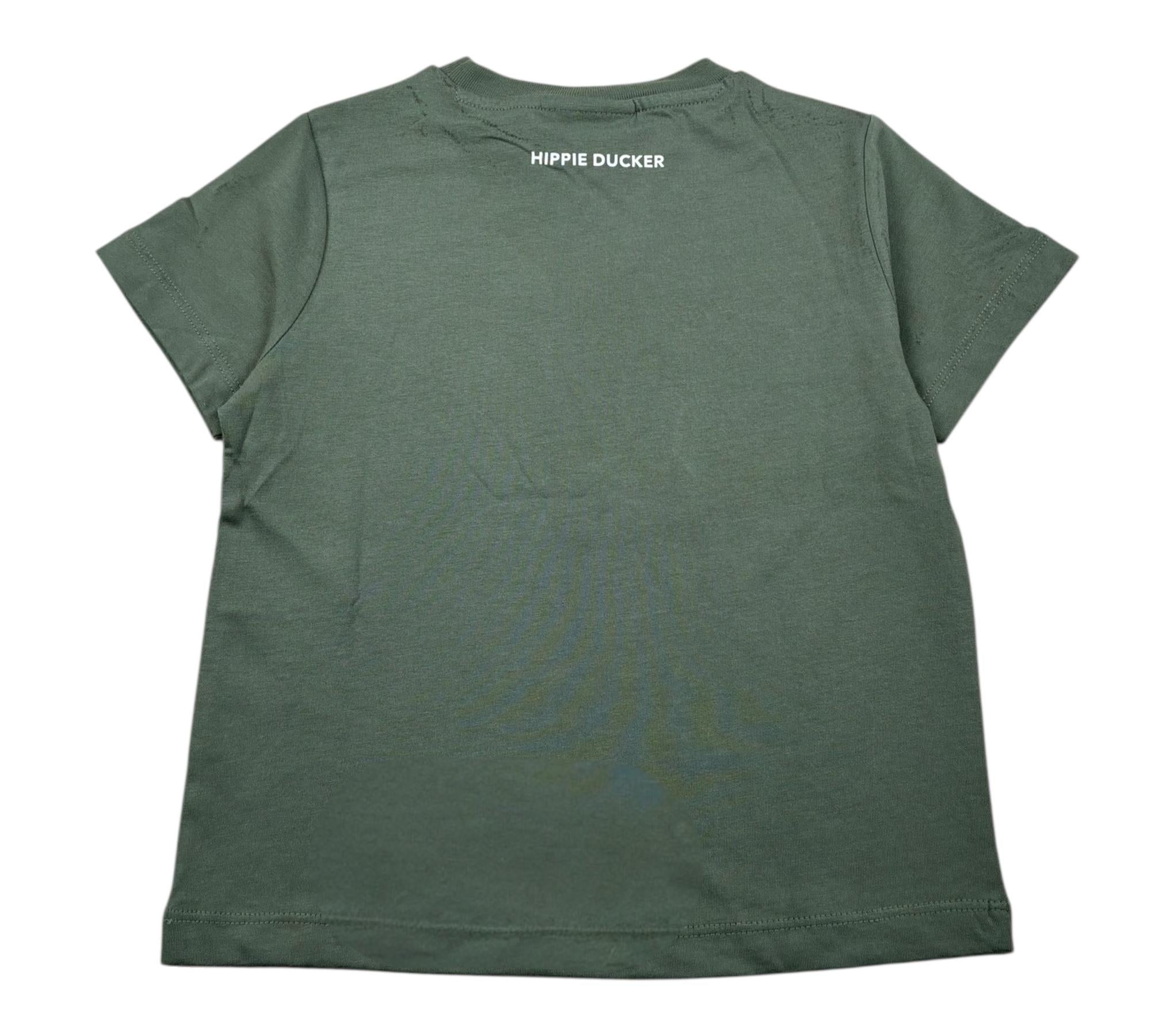 Save The Duck T-Shirt Girocollo Tinta Unita per Bambino JT1732X VERDE SAVE THE DUCK 