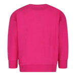 SAINT BARTH felpa girocollo tinta unita con stampa Fuxia per Bambina BRN0002 FUXIA SAINT BARTH 