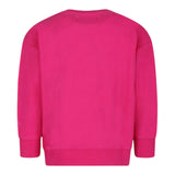 SAINT BARTH felpa girocollo tinta unita con stampa Fuxia per Bambina BRN0002 FUXIA SAINT BARTH 