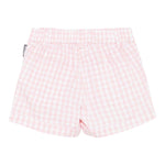 Moschino Short Fantasia Quadretti con Elastico In Vita per Neonata MMQ00R BIANCO/ROSA MOSCHINO 