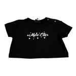 Marc Ellis T-Shirt Girocollo Tinta Unita con Brillantini per Bambina JMNTS16797 NERO MARC ELLIS 