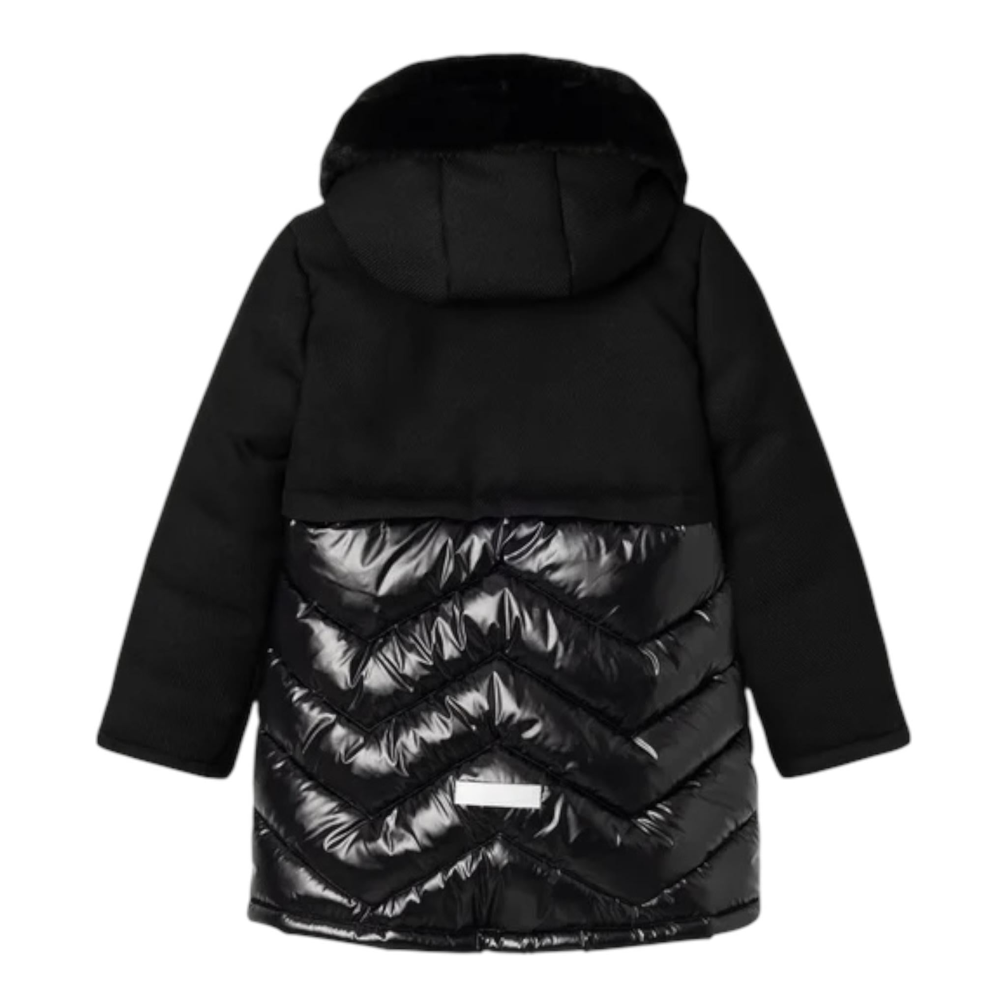 NAME IT cappotto tinta unita con zip e cappuccio Nero per Bambina 132333961 NERO NAME IT 