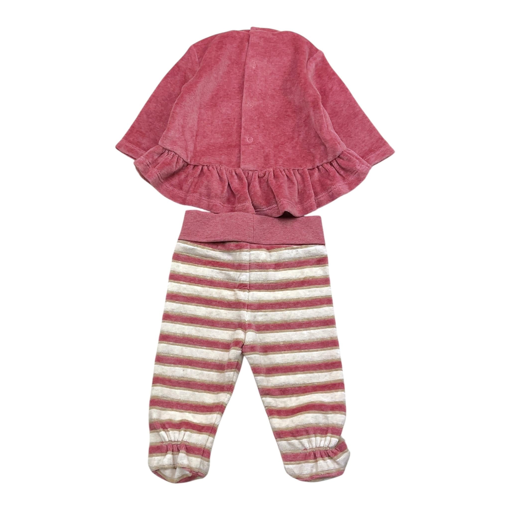 MAYORAL completo 2pz maglia-ghettina fantasia a righe Rosa per Neonata 2505 ROSA MAYORAL 