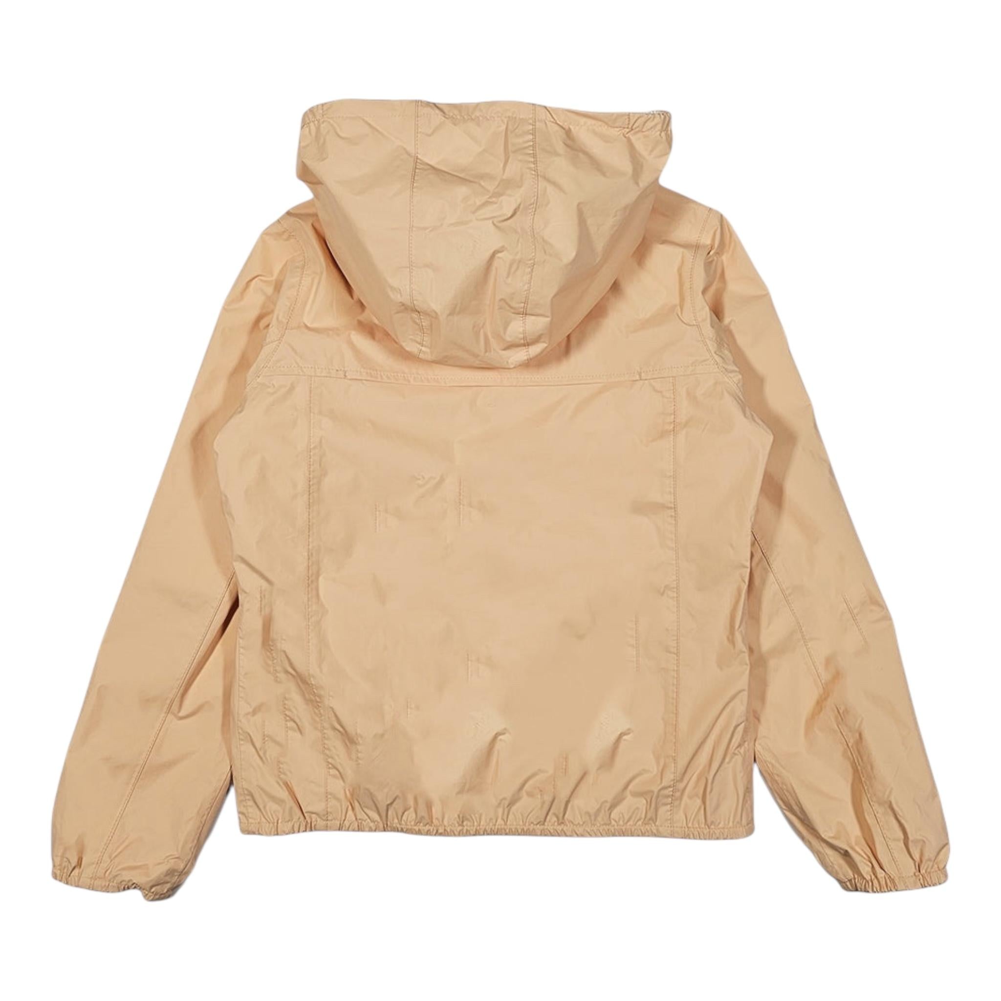 K-Way Giubbino Reversibile Bicolore con Cappuccio per Bambina K41337WX BIANCO/ARANCIONE K-WAY 