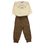 CESARE PACIOTTI completo 2pz felpa-pantalone tingta unita Panna/fango per Neonato COMP5321BX PANNA/FANGO CESARE PACIOTTI 