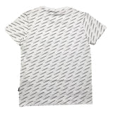Daniele Alessandrini T-Shirt Girocollo Tinta Unita Con Stampe Loghi Bianco Per Bambino
