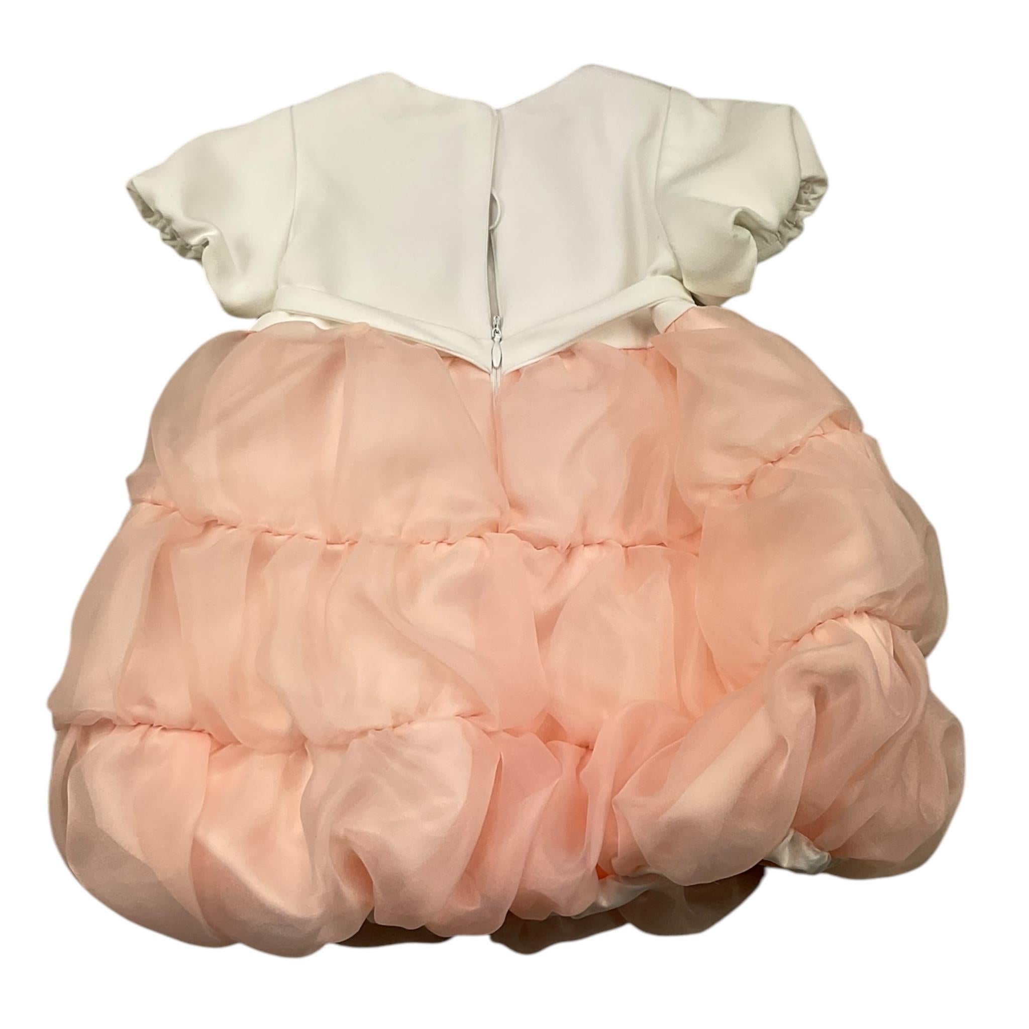 LE BEBE' abito mezza manica bicolore Bianco/rosa per Neonata LBG6171 BIANCO/ROSA LE BEBE' 