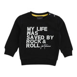 JOHN RICHMOND felpa girocollo tinta unita con stampa Nero per Neonato RIA24061FE NERO JOHN RICHMOND 