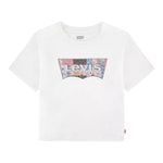 Levi'S T-Shirt Tinta Unita Girocollo con Stampa per Bambina 4EH901 BIANCO LEVI'S 