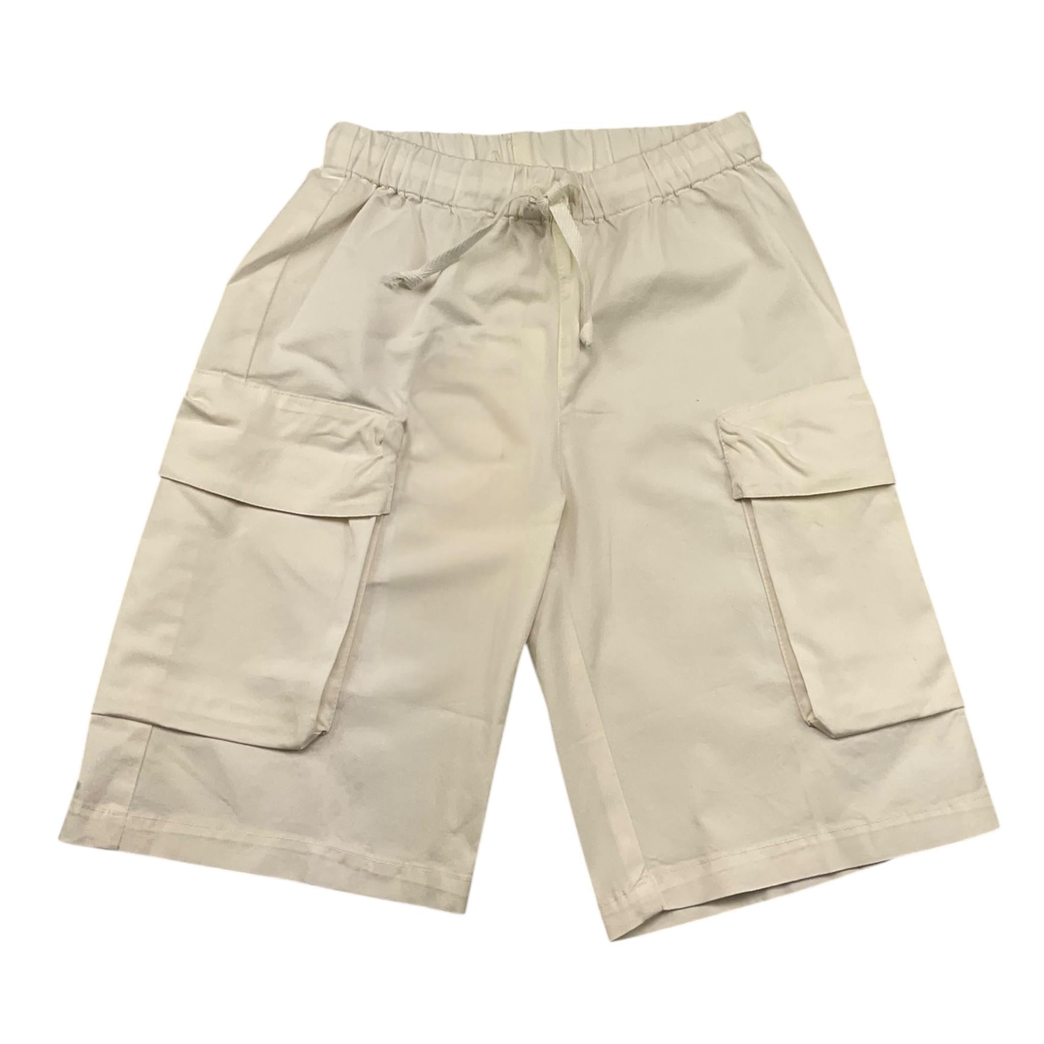 Zhoe & Tobiah Bermuda Tinta Unita con Elastico In Vita per Bambino J&P14M PANNA ZHOE & TOBIAH 