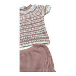 Juliana Completo 2 Pezzi T-Shirt Maglia-Culotte per Neonata 25061 ROSA JULIANA 