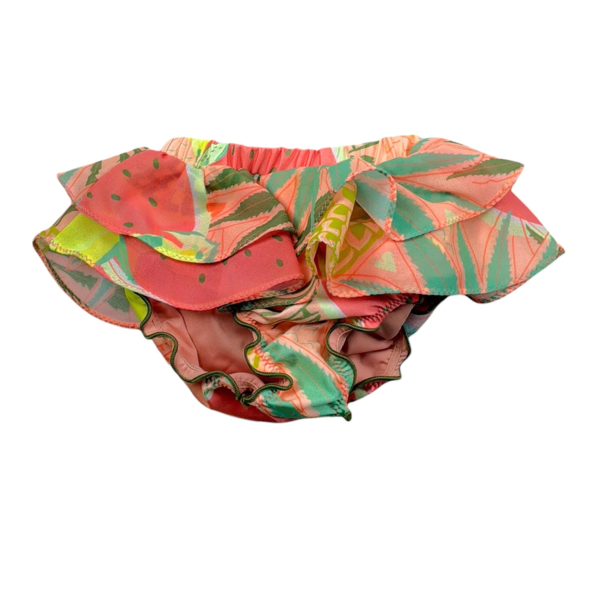 F**K Costume Modello Slip Tinta Unita con Fantasia per Neonata FJ25B1A04UBX20 ARANCIONE F**K 