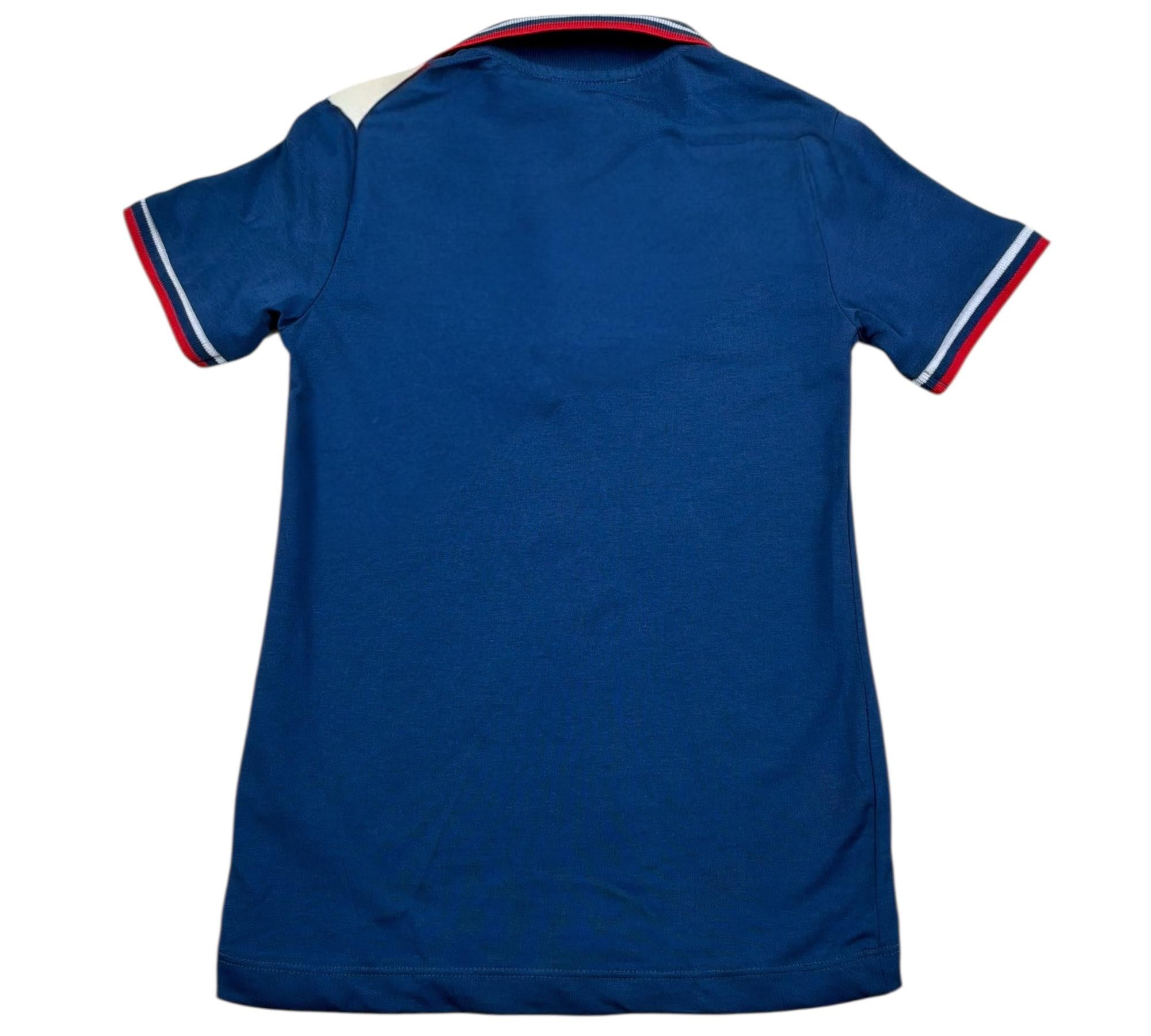 Trussardi Polo Mezza Manica Tinta Unita con Logo per Bambino TBP26003POJ BLU TRUSSARDI 