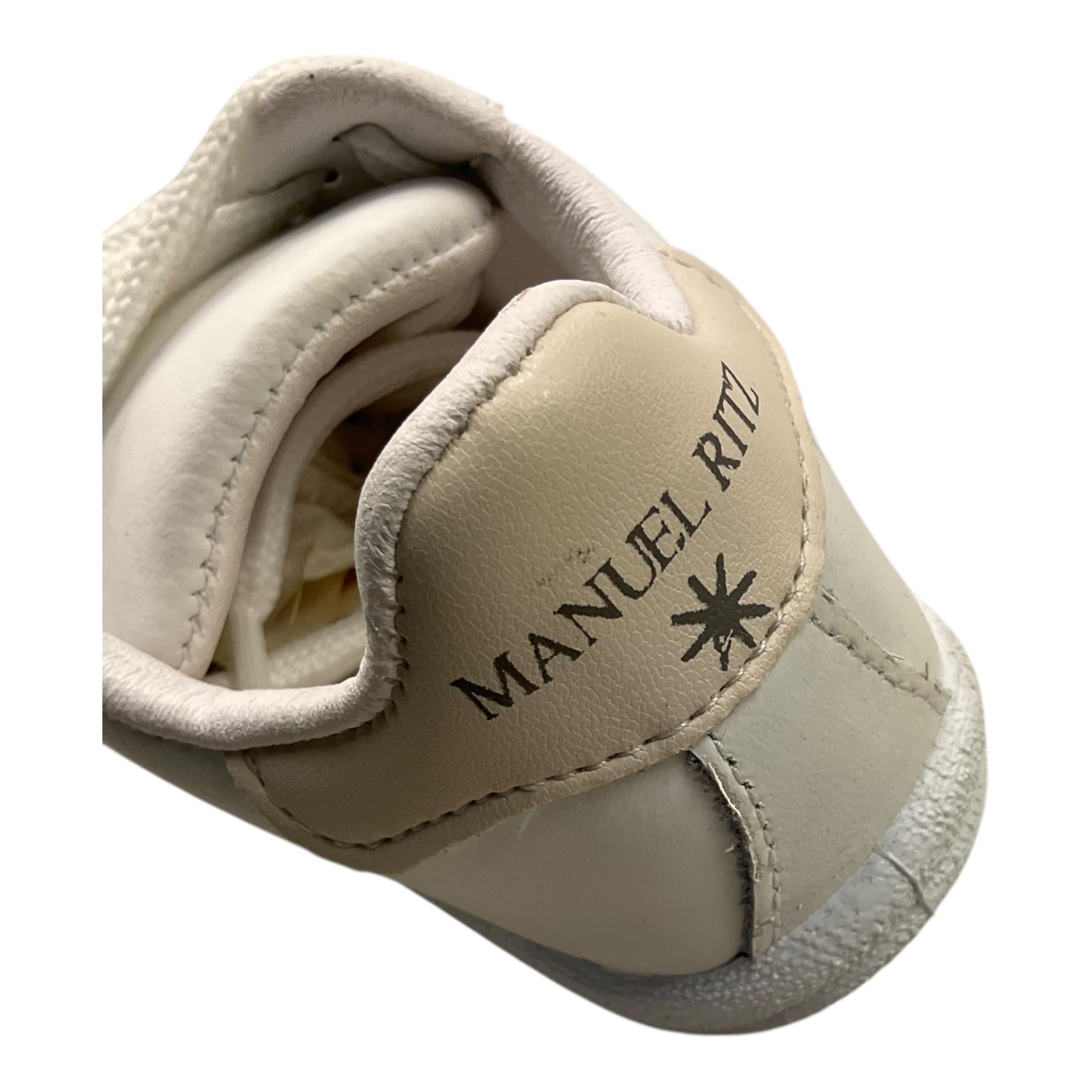 MANUEL RITZ sneakers tinta unita con lacci Bianco per Neonato MR2518 BIANCO MANUEL RITZ 