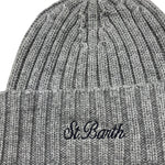 SAINT BARTH cappello tinta unita con logo Grigio per Bambino WENGEN GRIGIO SAINT BARTH 