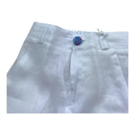 Manuel & Frank Bermuda Tinta Unita con Elastico In Vita  per Neonato MF2181I BIANCO MANUEL & FRANK 