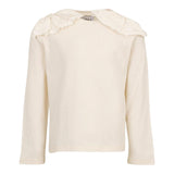 DOU DOU shirt girocollo tinta unita con fiocchi Avorio per Bambina DV8A10X AVORIO DOU DOU 