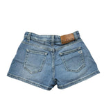 Please Short Tinta Unita con Girovita Regolabile per Bambina RB22010G72 BLU PLEASE 