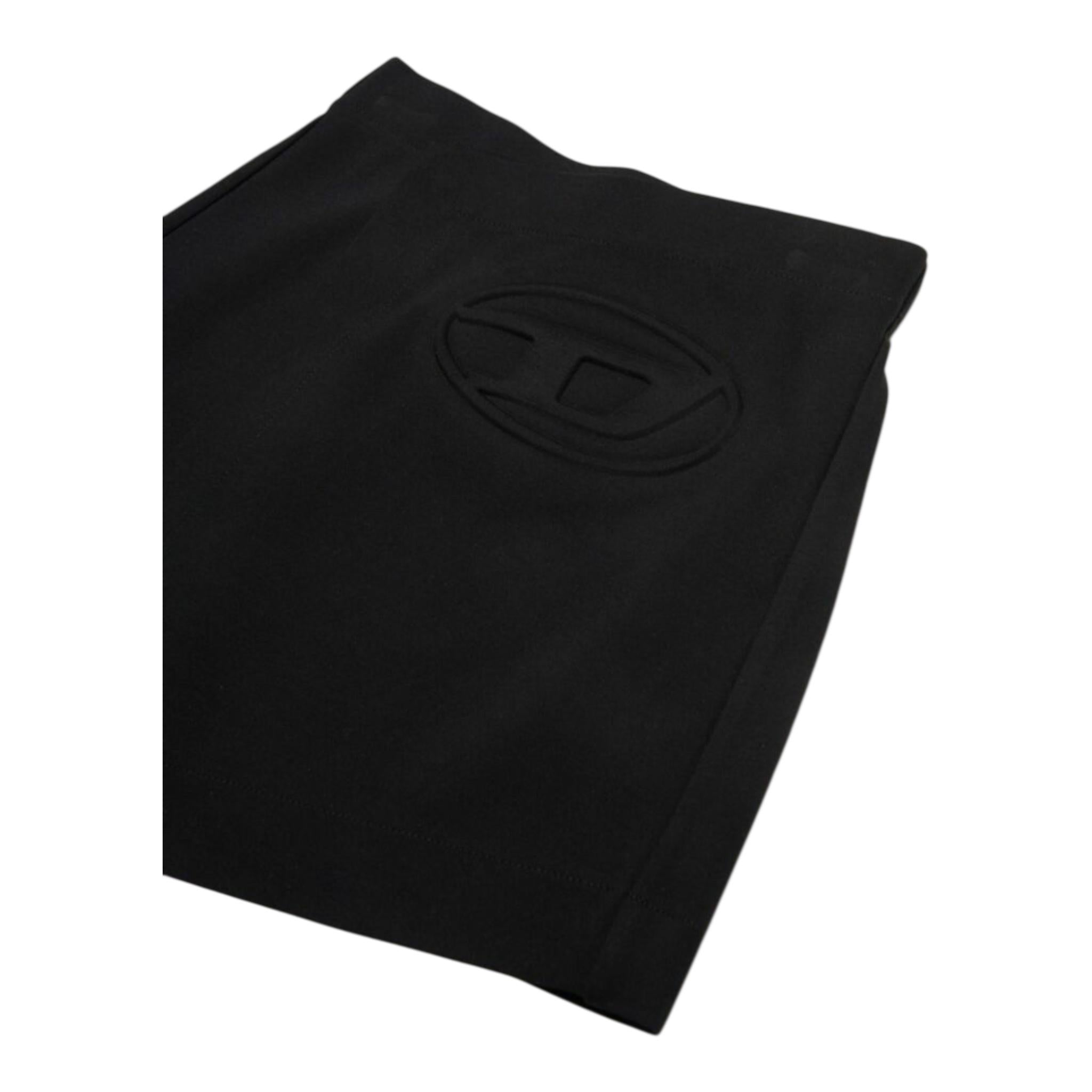 Diesel Gonna Tinta Unita con Elastico In Vita per Bambina J02195 NERO DIESEL 